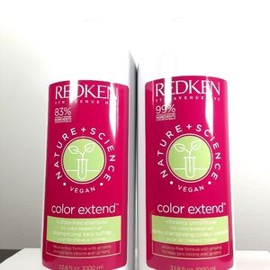 REDKEN SHAMPOO & CONDITIONER DUO Salon Size, Vegan shampoo 33.8 fl oz